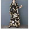 Women's Retro Single Breasted Long Shirt Shirt Dress