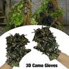 Sneaky 3D Camo Gloves Comfortable Non-slip Durable 3D Leaf Gloves for Paintball Hunting Bird Watching