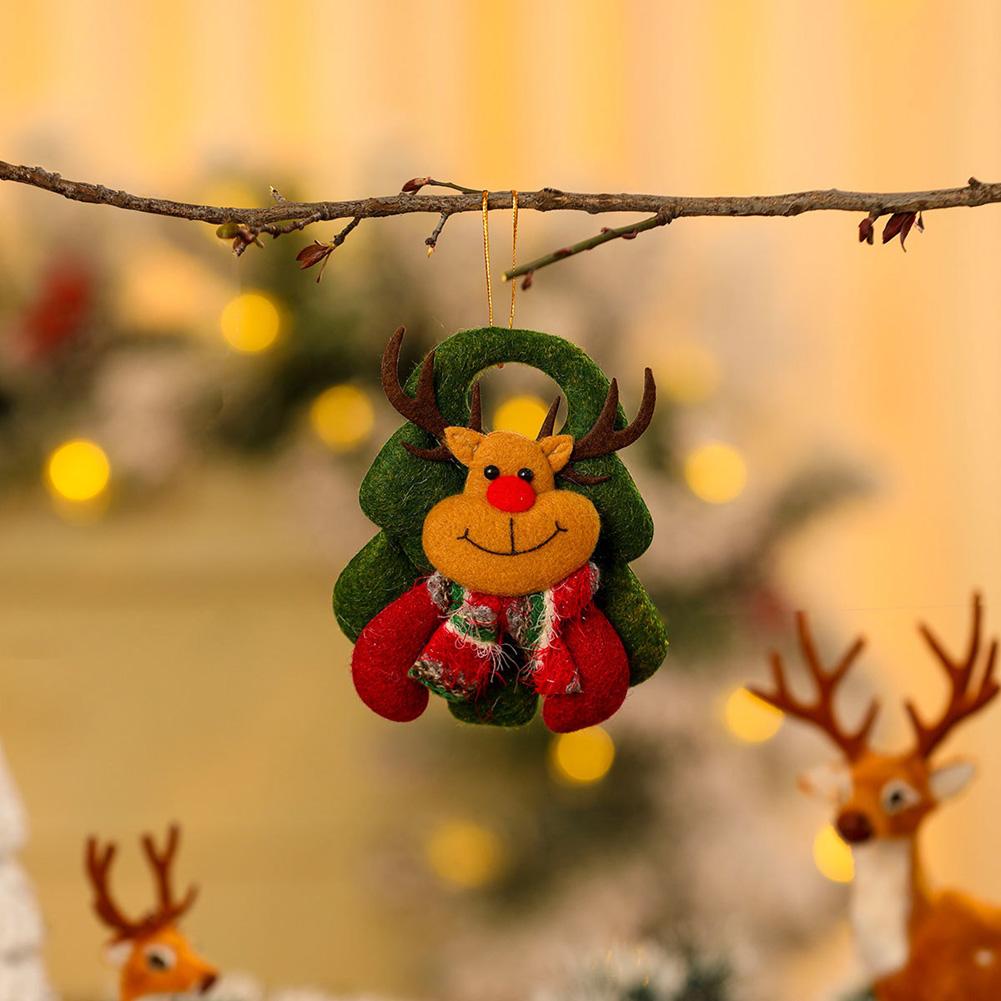 Christmas Plush Doll Ornaments Fabric Doll Pendant Collection Christmas Small Gifts Christmas Tree Decorations Hanging Decorations