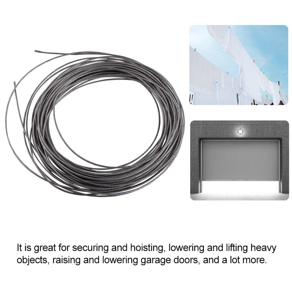 304 Stainless Steel Stainless Steel Rope 7×7 Structure 1.5mm Diameter Stainless Steel Wire 15 Meter Cable Wire Rope