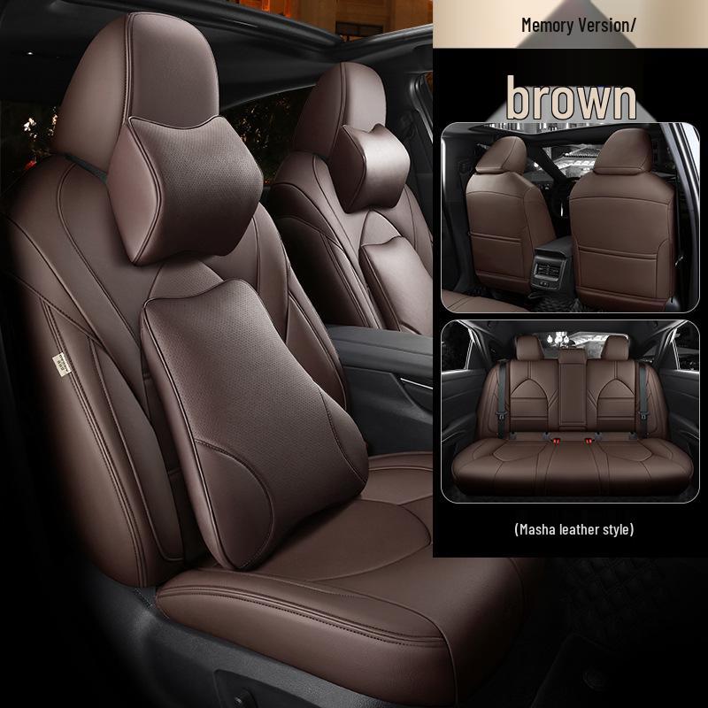 Universal Genuine Leather All-Season Car Seat Cover for Five-Seat Models