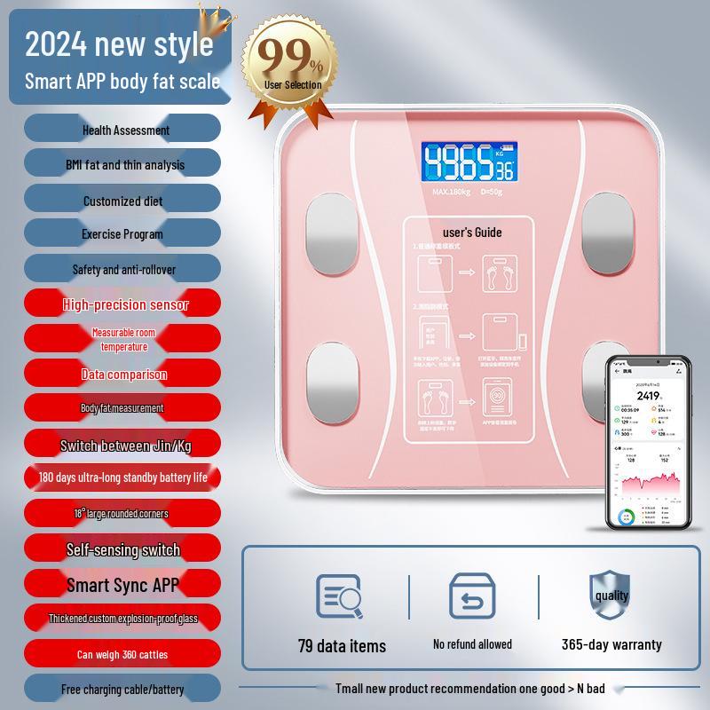 Pengyi Precise Smart Body Fat Scale - Electronic Weight Scale for Accurate Fat Measurement (1 Piece)