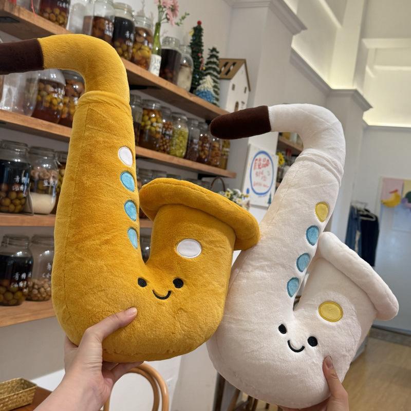 Cute Saxophone Musical Instrument Doll Xiaohongshu Same Musical Instrument Plush Toy Girls Bag Plush Pendant Gift