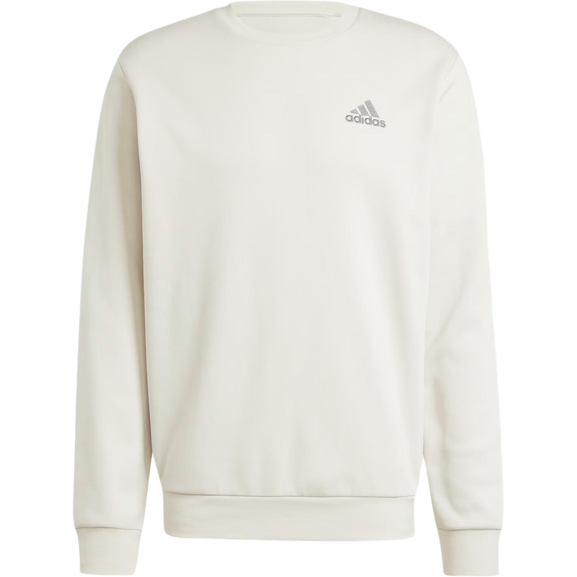 

New Adidas Feelcozy Essentials Fleece Sweatshirt Sweatshirt Men s Oxide Aluminum IY9082 XL