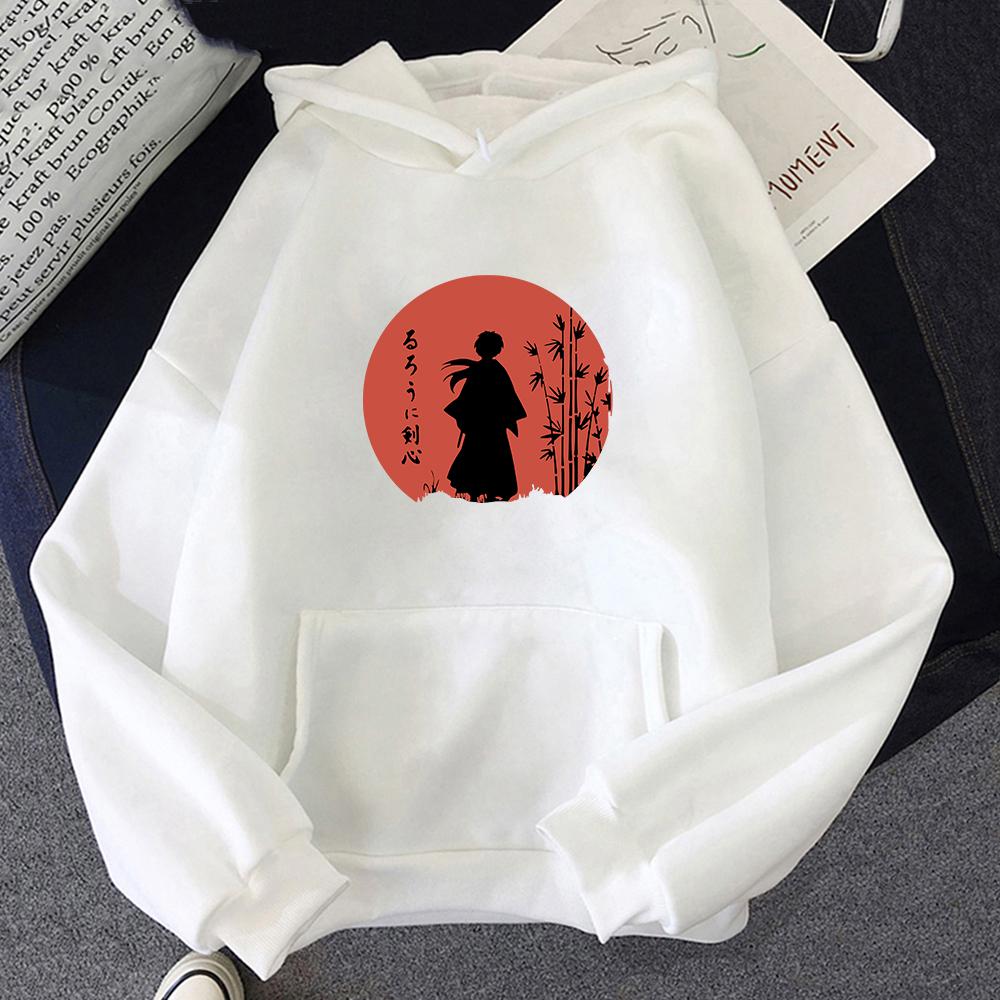 Rurouni Kenshin Sweatshirt Himura Samurai Japanese Anime Hoodie  Unisex Pullover Unisexga Graphic Hooded Streetwear Hip Hop Hoodies Y2k
