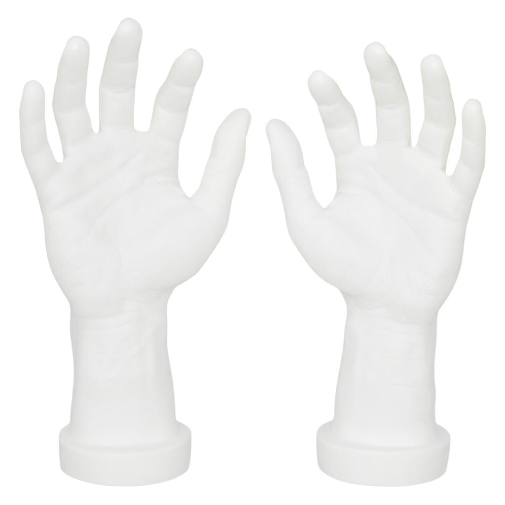2X Sturdy Male Hand Models Ornament Realistic Male Hand Models for Accessories Photography and Educational Courses