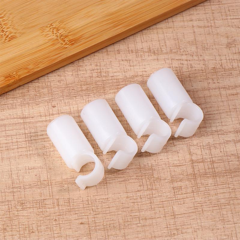 

4Pcs Garden Plant Bracket Fixing Joint Mosquito Net Pole Buckle Grip Bed Curtain Cross Bar Hook Wardrobe Tent Fitting Inner Dia 16mm