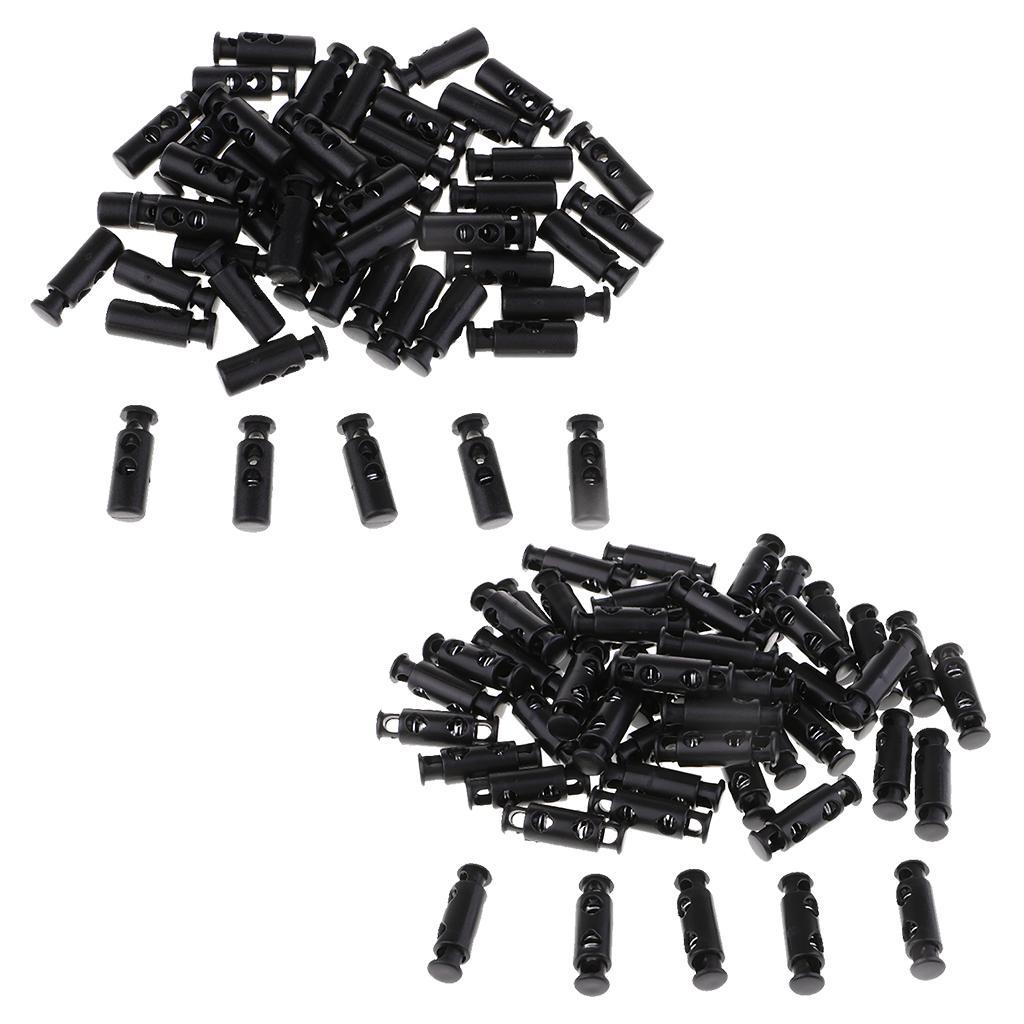 50pcs Plastic Double Hole Toggle Spring - XS038