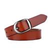 Leather Womens Belt With Vintage Style For Casual Jeans And Fashionable Outfit