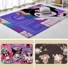 Cute Anime Kuromi Floor Mats Home Laundry Rug Carpet For Living Room Decor Lounge Area Anti-slip Foot Mat Entrance Doormat