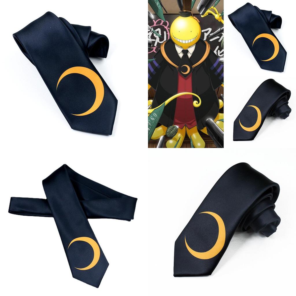 Novelty Black Arrow Patterned Necktie For Men Women Cosplay Second Dimension