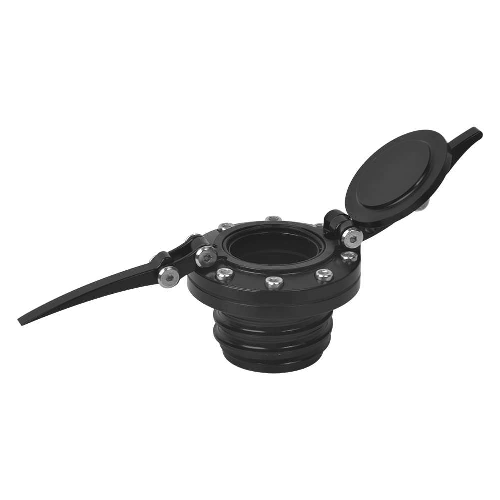 Baohatsu Replacement Aluminum Tank Cap for Harley 97-17 Sportster XL 1200 883 X48 Models Black