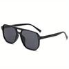 1/2 pezzi - Occhiali da sole quadrati vintage per donna uomo montatura spessa doppio ponte occhiali da vista femminile chic occhiali da sole poligonali tonalità