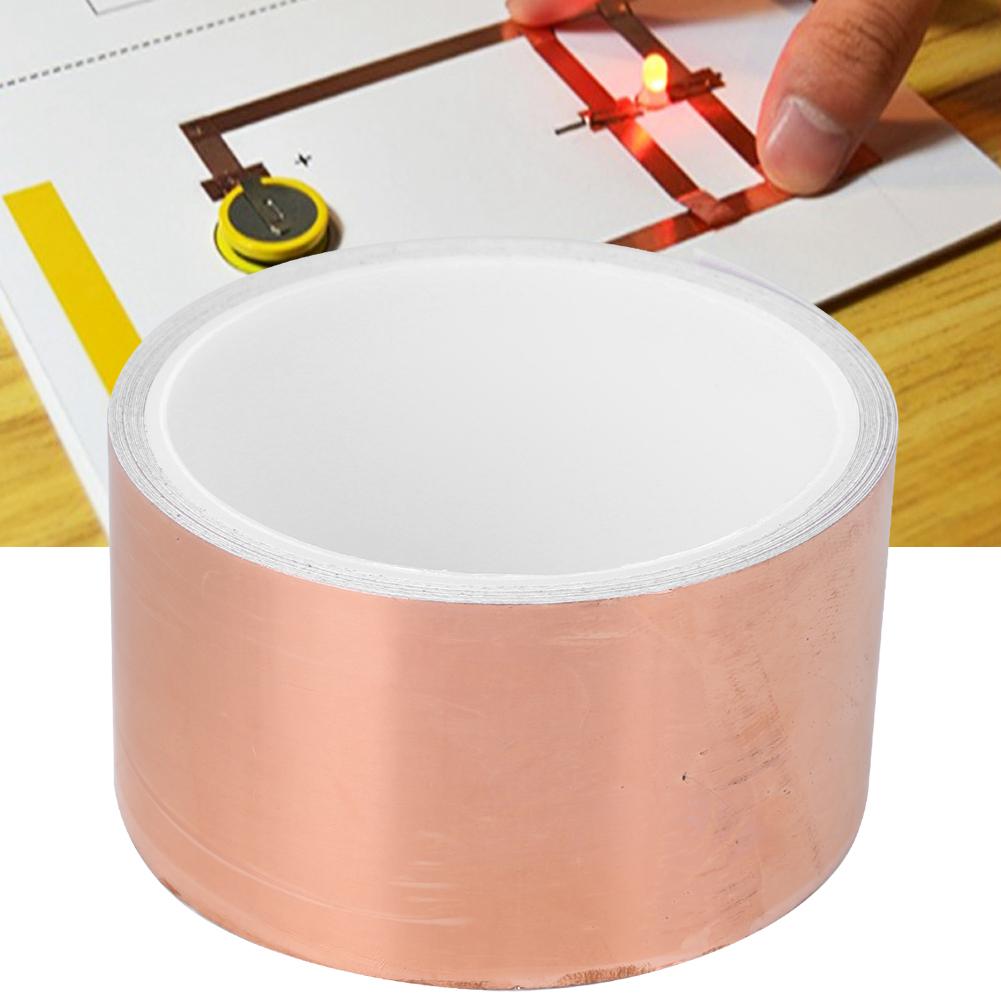 Copper Foil Tape SingleConductor Shielding Conductive for Electric Guitar EMI Shielding