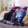Futuristic Cityscape Drive Blanket Soft Throw Blanket For Home Bedroom Bed Sofa Travel Office Solid Christmas Blanket