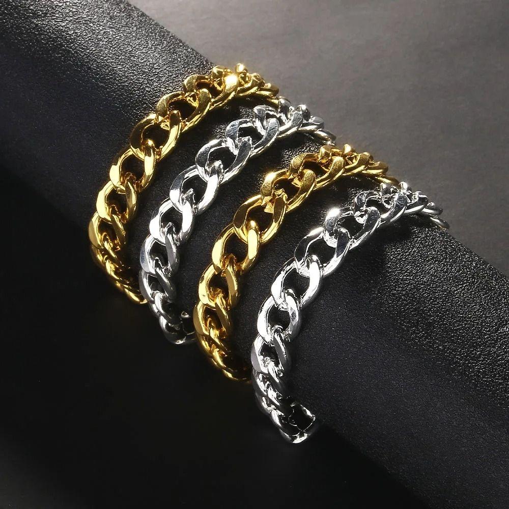 

Stainless Steel Cuban Link Anklet Bracelet Adjsutable Adjsutable Anklet Bracelet Woman срібний