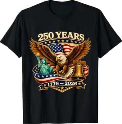 250 Anni Americani 250° Anniversario USA Patriottico 4 Luglio Maglietta