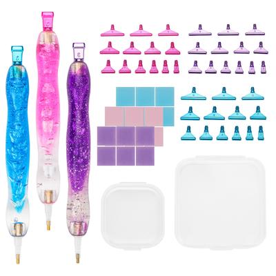 5D Diamond Art Pen DIY Diamond Painting Pen with 14 Metal Tips Drill Bead Dot Pens DIY Craft Diamond Painting Accessories Kits