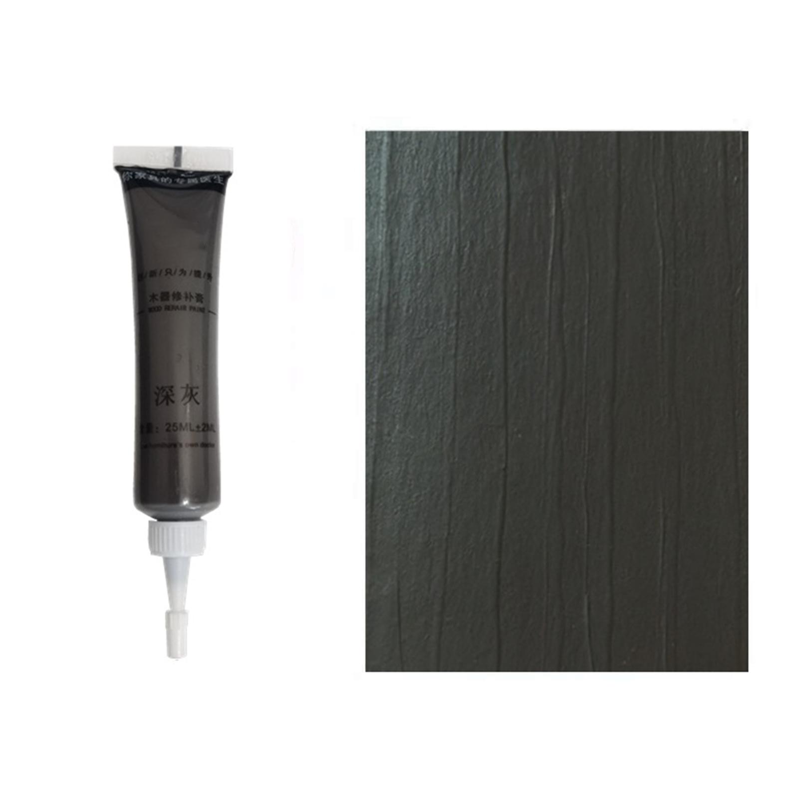 1 Stück Holzreparaturpaste Spachtel Reparaturfüller Beschichtungsfüller für Holzboden Farbe Füllen Ausbessern Holzmöbel Tür Reparatur Dichtungsmasse Paste dunkelgrau