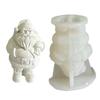 Santa Claus Silicone Molds Epoxy Resin Mold  Scented Candle Mold Christmas Ornament Making Tool for Making Crafts