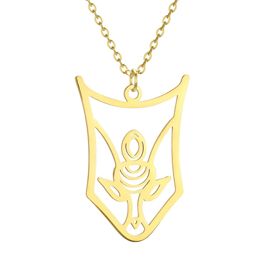 Kinitial Cactus Saturn Planet Infinity Lips Bird Landscape Sun Mountain Stainless Steel Pendant Necklace For Women Jewelry Gift