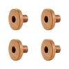 4pcs Multipurpose Florals Cabinet Knobs Sturdy Wood Handles Convenient for Childrens Room Dressers and Chests Use