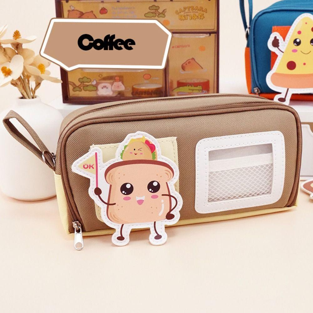 Large Capacity Dopamine Pencil Bag Dirty-proof Pen Organizer Pouch Stationery Storage Bag  Student