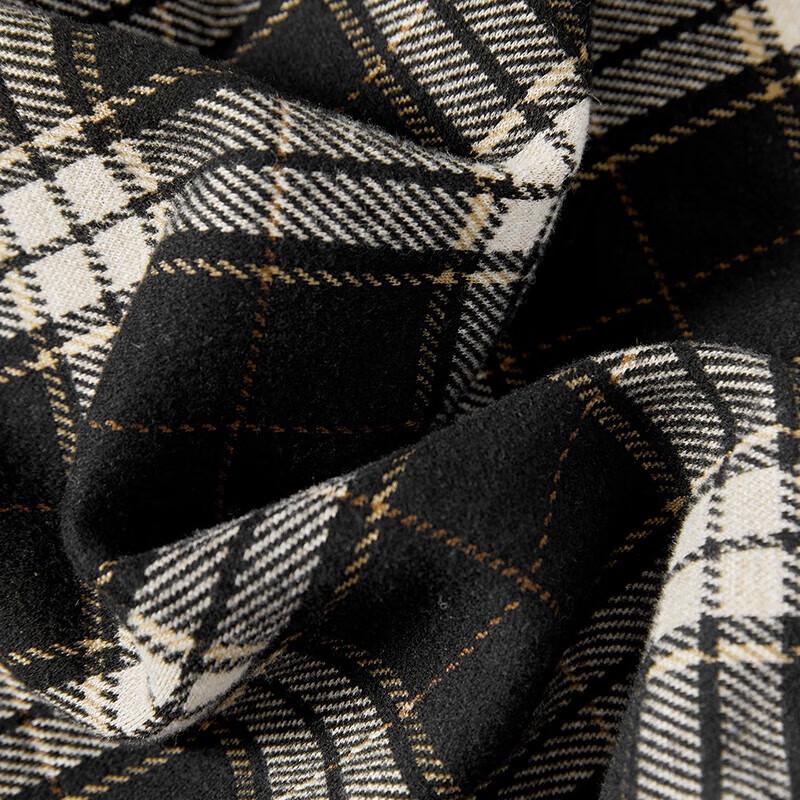 Women's Retro Plaid Elastic Waist Wide-Leg Pants