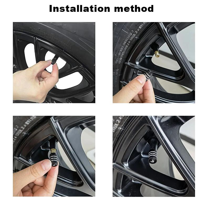 4 Stück Auto-Reifenventilschaftkappen Aluminium Reifenradventil Luftventilabdeckung Staubkappe Für Citroen C4 C3 C5 C1 C2 Celysee Cactus Picasso