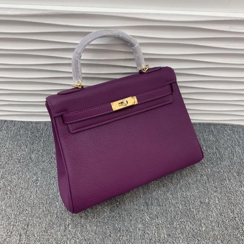 Neue erste Schicht Rindsleder Doppel-Schultergurt Togo Weiches Leder Tasche Echtes Leder Damen Tasche Tragbare Umhängetasche