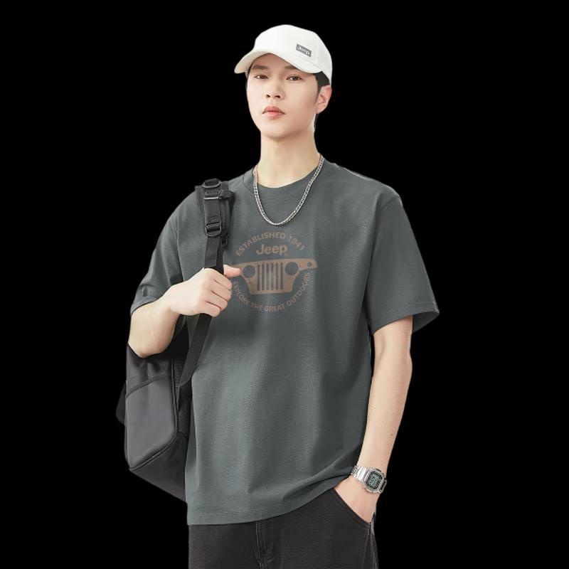 JEEP Men s Cool Touch Sorona Drop Shoulder T-Shirt L