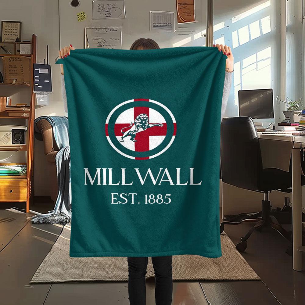 Málaga C.F. Coperta con Logo, Alta Qualità, Confortevole per Tutte le Stagioni, Decorazione per la Casa, Calore e Comfort
