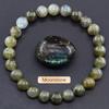 SHINE/TK 8mm Apatite & Sunstone Beaded Bracelet with Agate Crystal and Raw Stones