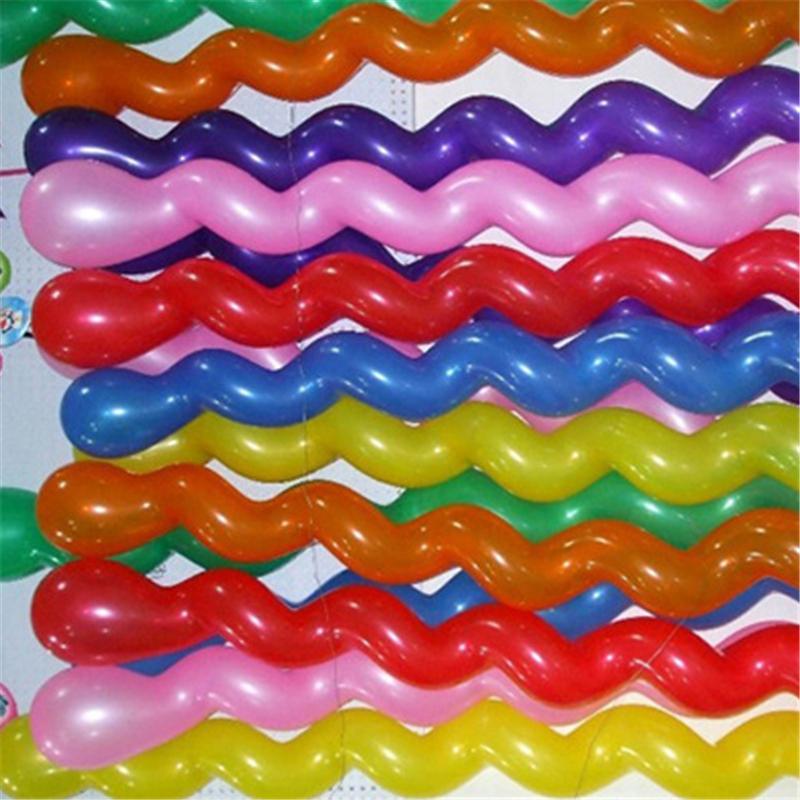Twist Decoration Screw Party Supplies Magic Balloon Long Spiral Balloon 10pcs  Jewelry Accessory