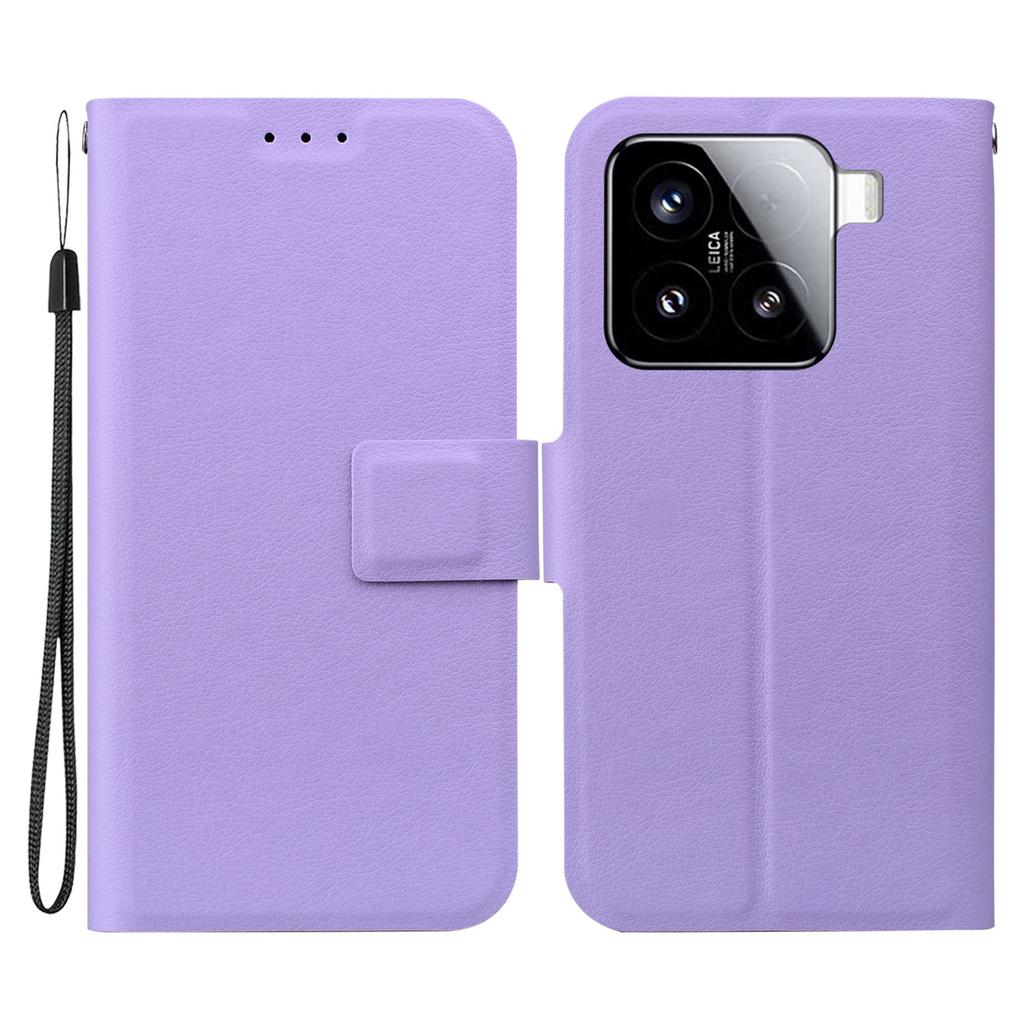 For Xiaomi 15 Case Ultra-Thin PU Leather+TPU Phone Cover with Card Slot