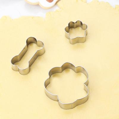 Stampo per pasticceria Resistente al calore a forma di zampa di cane Facilmente sformabile Non appiccicoso Cottura elettrica Tortiera Stampo per osso Gadget da forno