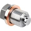 For Honda Ford Hyundai/Mazda Screw Car Engine Magnetic Oil Drain Plug Screw Nut Bolt Oil Drain Sump Nut M12/14/16 1.5 1.25 1.75 Oil Drain Plugs 3