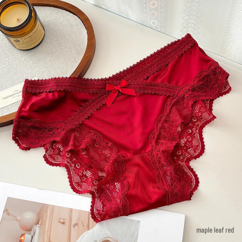 7A Antibacteriële Sexy Kanten Slipjes met Puur Katoenen Kruis – Comfortabele, Zachte, Ademende Dames Slips