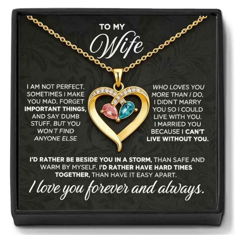 Heart-Shaped Rhinestone Zodiac Pendant with Two-Color Water Drop - Valentine's Day Gift