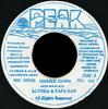 7inch Record ALTHEA  PAPA SAN  Simmer Down PEA002 Peak Jamaica Reggae Ska  Dub Used
