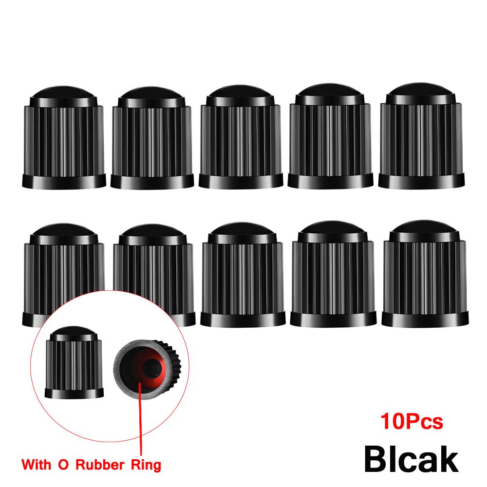 TPMS Tire Valve Caps with Rubber Seal Plastic Valve Dust Caps Covers for Car Motorbike Trucks Bike Bicycle Tyre Accessories Stem Caps1