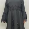 Women's Muslim Lace Stitching Dress - Middle Eastern Fashion