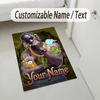 Personalized Crystal Velvet Carpet,Travis Scott Custom Printed Name, Plush Area Rug For Home Indoor Decor
