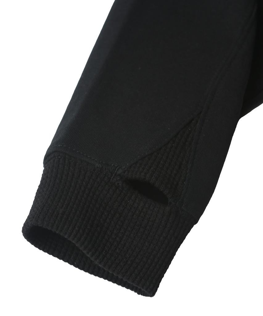 Phyps Motorcycle H-Tech Grid Mix Hoodie Zip-Up Black