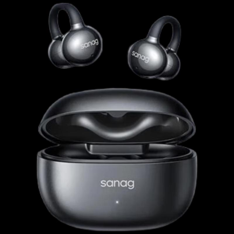 Saina Z60S AI Bone Conduction Open-Ear Clip Bluetooth Headset