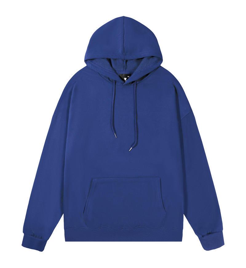 Euro Size Unisex Dropped Shoulder Twill Hooded Sweatshirt - Casual Versatile Style