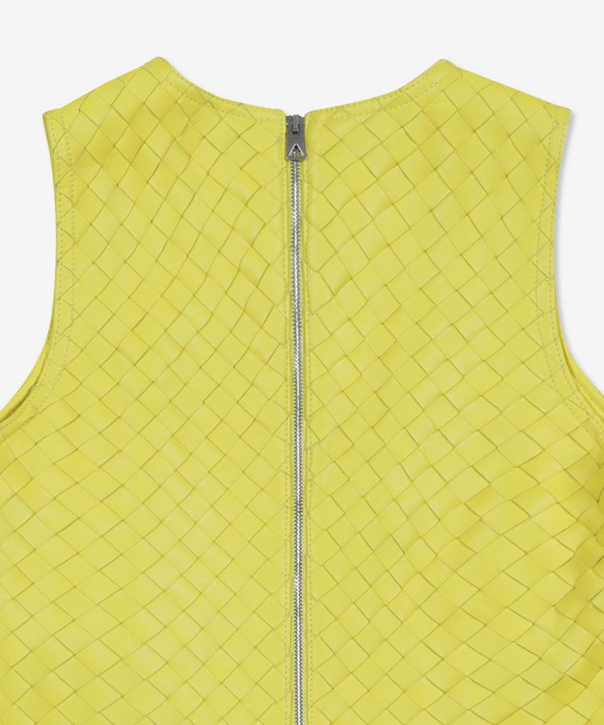 Bottega Veneta Intrecciato Mini Dress - Yellow / 727797V2Jg07193