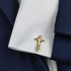 Roman Cross Men's Brooch Cufflinks Suit Dress Accessories Personalized Versatile Clothing