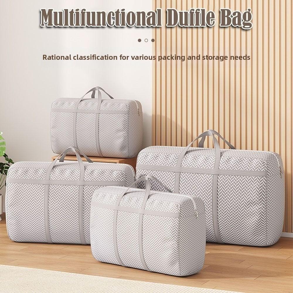 New Multifunctional Duffle Bag with Handle Foldable Quilt Storage Bag Dust-Proof Large Capacity Clothes Storage Bins for Home