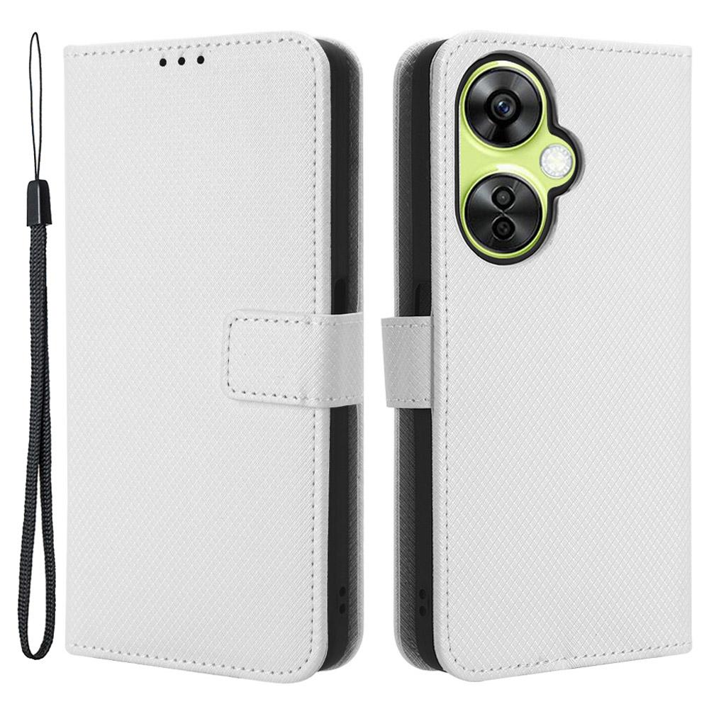 For OnePlus Nord CE 3 Lite 5G/Nord N30 5G Phone Case Wallet Stand Diamond Texture Phone Leather Cover